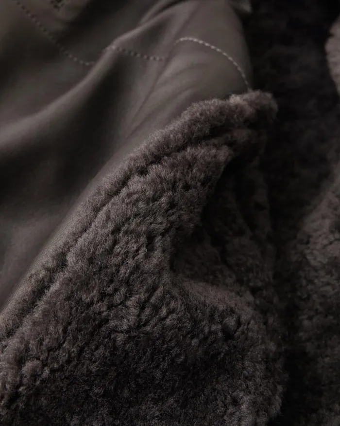 Suede and Shearling Jackets Men Belstaff Tundra Jacket Forge Grey