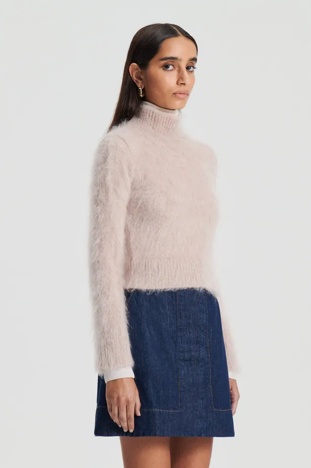 Sweaters BRUSHED MOHAIR SLIM SWEATER MINK Scanlan Theodore Women