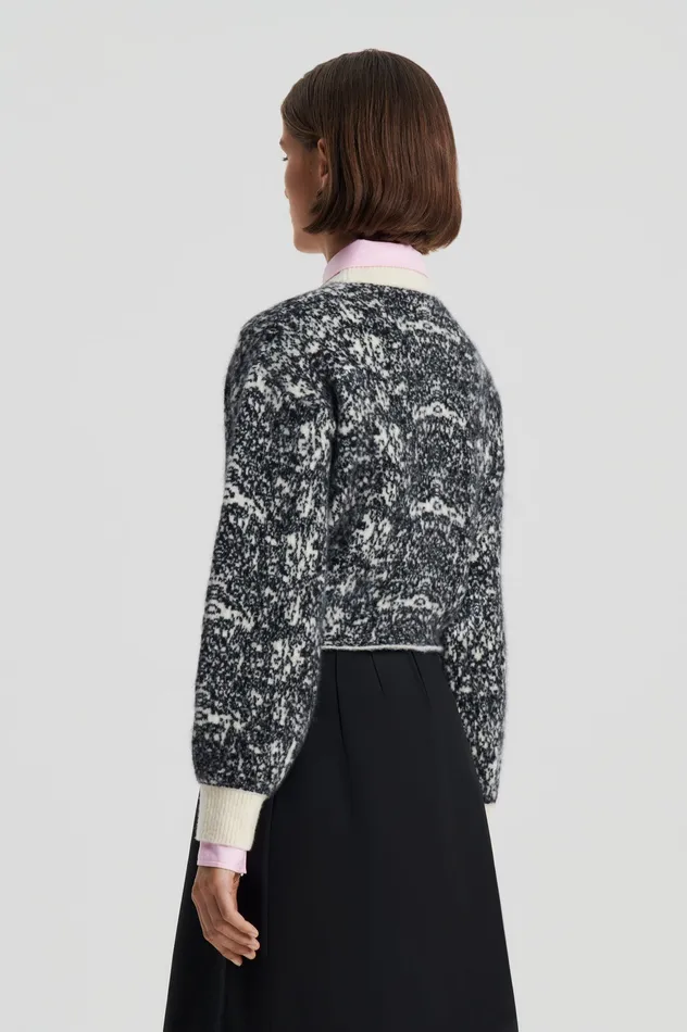 Sweaters OCELOT COCOON SWEATER BLACKCREAM 8211 Scanlan Theodore Women Sweaters OCELOT COCOON SWEATER BLACKCREAM 8211 Scanlan Theodore Women