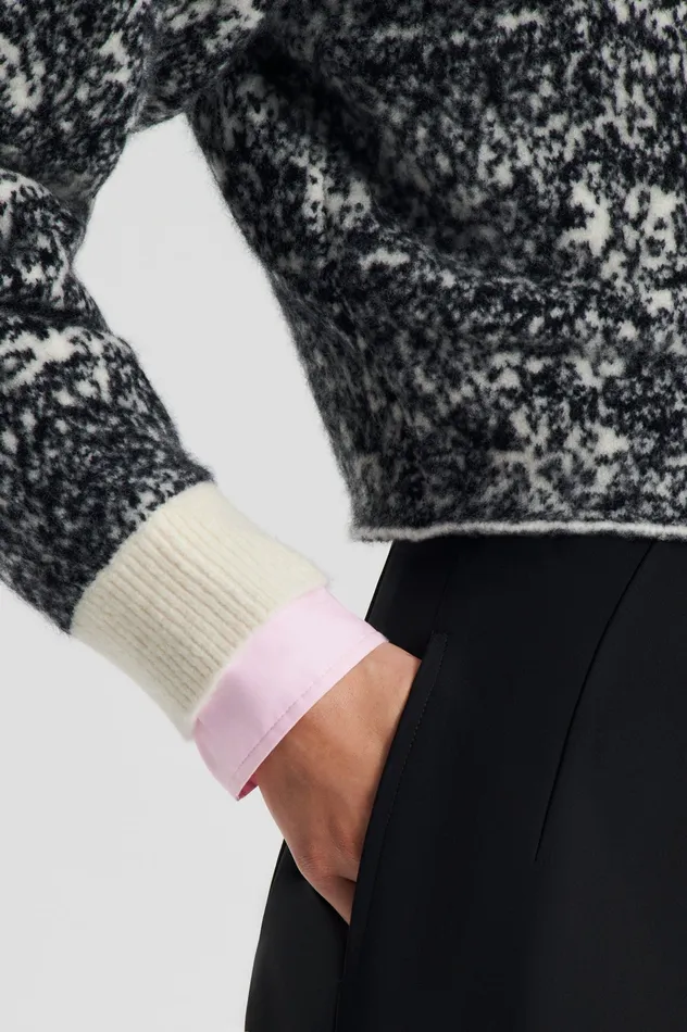 Sweaters OCELOT COCOON SWEATER BLACKCREAM 8211 Scanlan Theodore Women Sweaters OCELOT COCOON SWEATER BLACKCREAM 8211 Scanlan Theodore Women