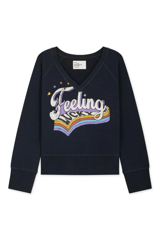 Sweatshirts Women Leon and Harper Shavi Lucky Sweatshirt Carbone