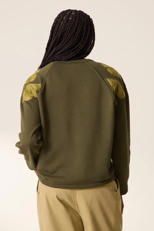 Sweatshirts Women Leon and Harper Shine Tulip Sweatshirt Khaki
