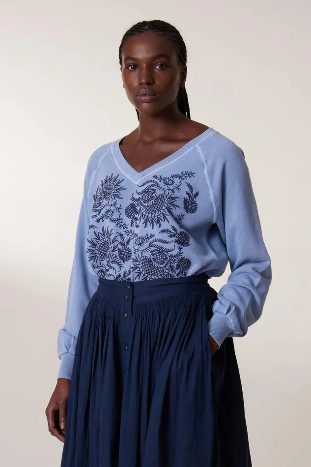 Sweatshirts Women Leon and Harper Shiva Brd Sweatshirt Lavender