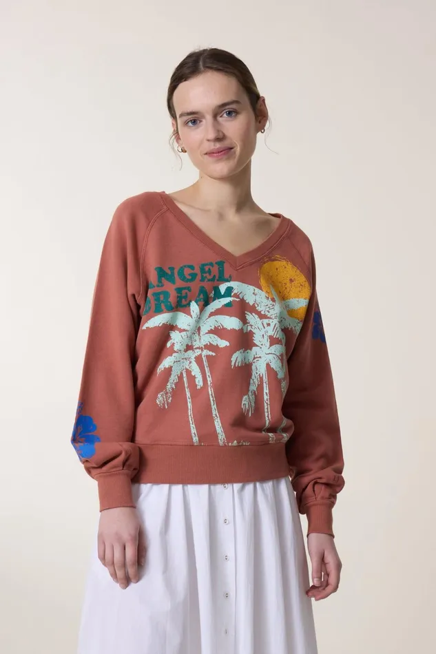 Sweatshirts Women Leon and Harper Shiva Dream Sweatshirt Blush