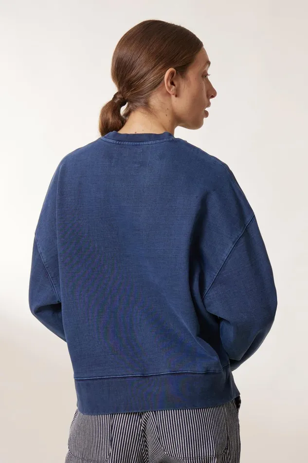 Sweatshirts Women Leon and Harper Siena Stone Sweatshirt Indigo