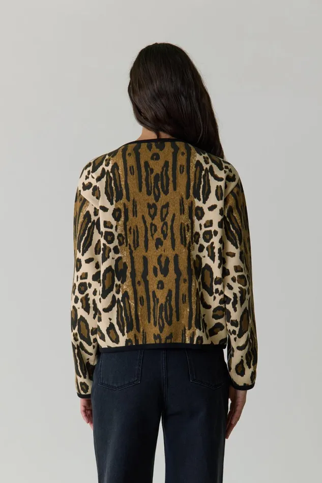 Sweatshirts Women Leon and Harper Sonar Safari Cardigan Beige