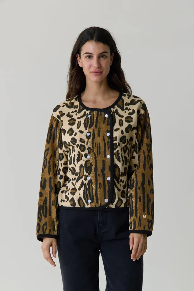 Sweatshirts Women Leon and Harper Sonar Safari Cardigan Beige