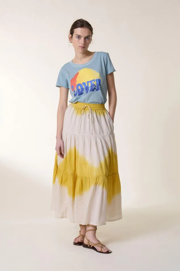 TShirts and Tops Women Leon and Harper Toro Wave Tshirt Sky
