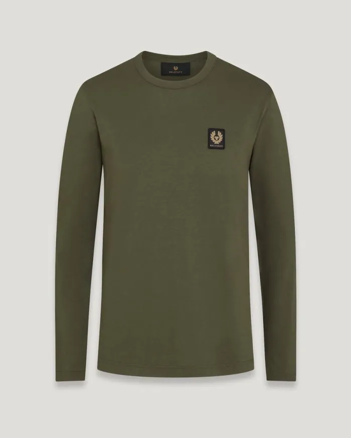 TShirts Men Belstaff Belstaff Long Sleeved TShirt Tile Green