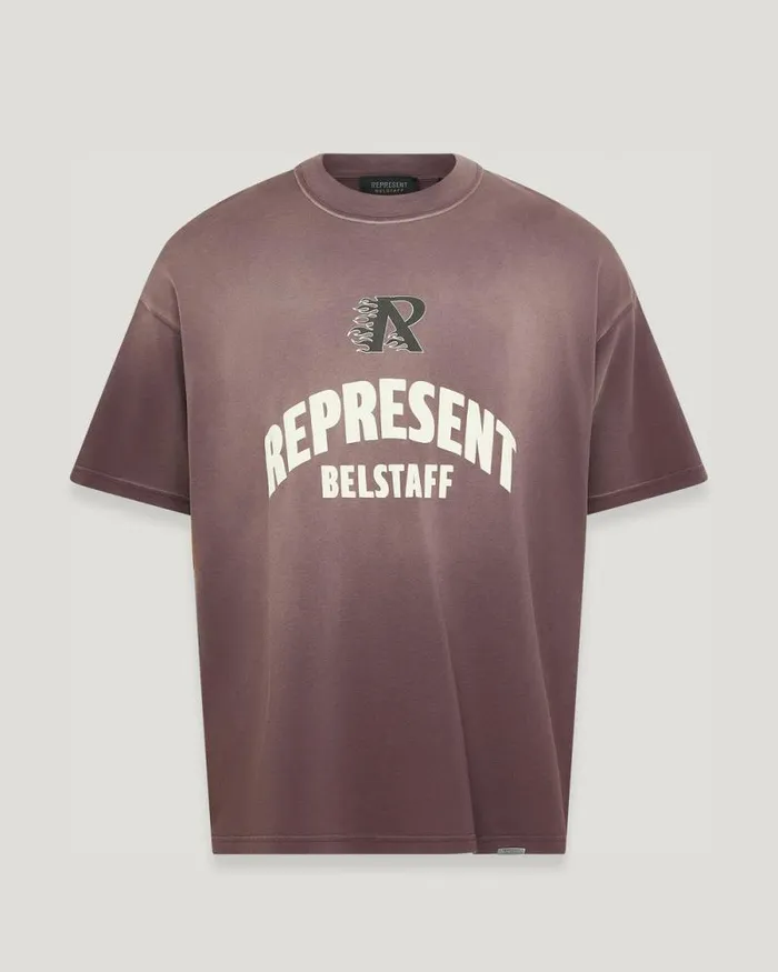 TShirts Men Belstaff Belstaff X Represent Flame Phoenix TShirt Plum