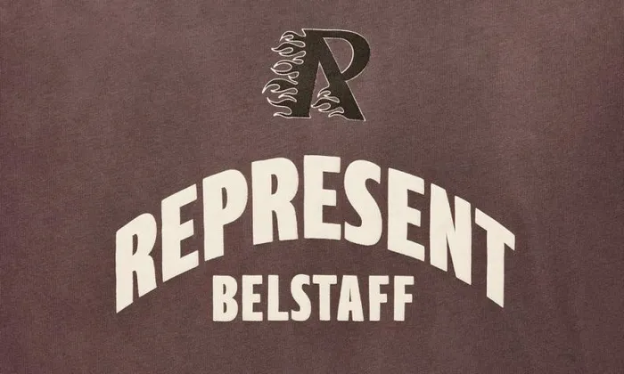TShirts Men Belstaff Belstaff X Represent Flame Phoenix TShirt Plum