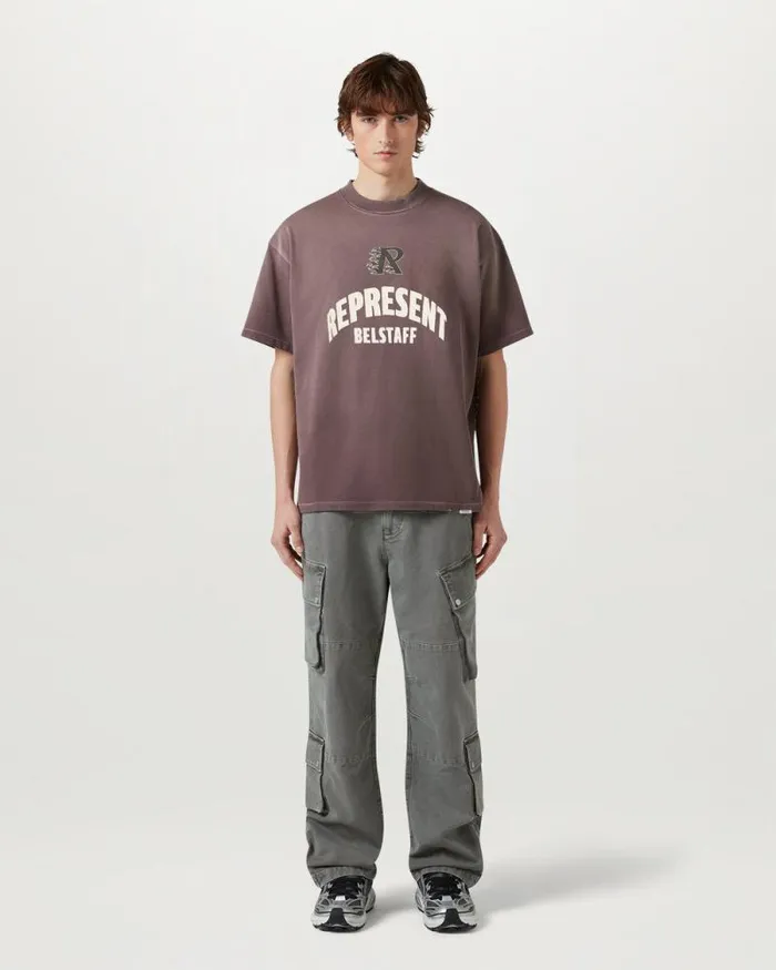 TShirts Men Belstaff Belstaff X Represent Flame Phoenix TShirt Plum