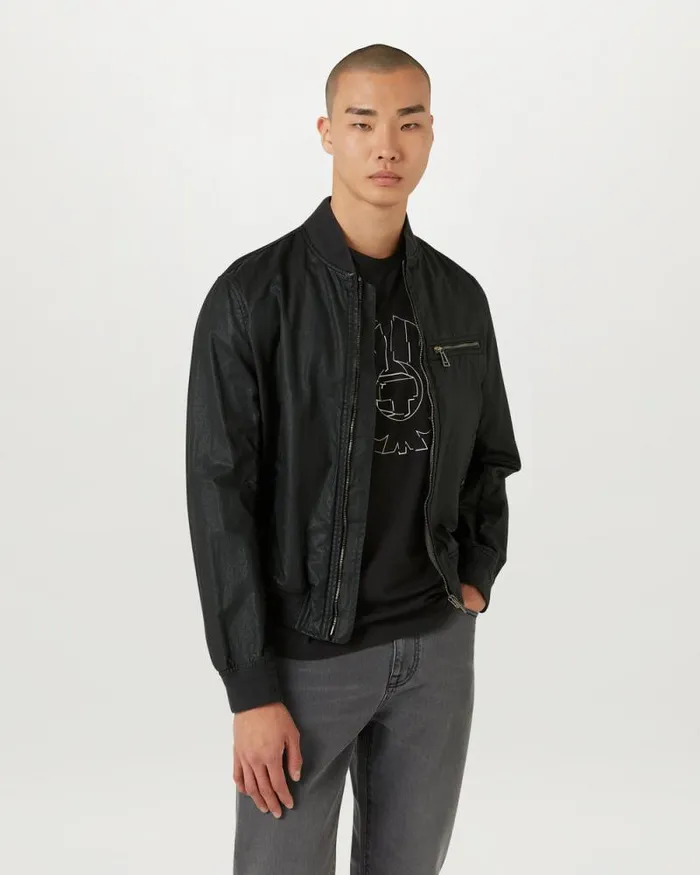 TShirts Men Belstaff Deconstructed Phoenix Graphic TShirt Black