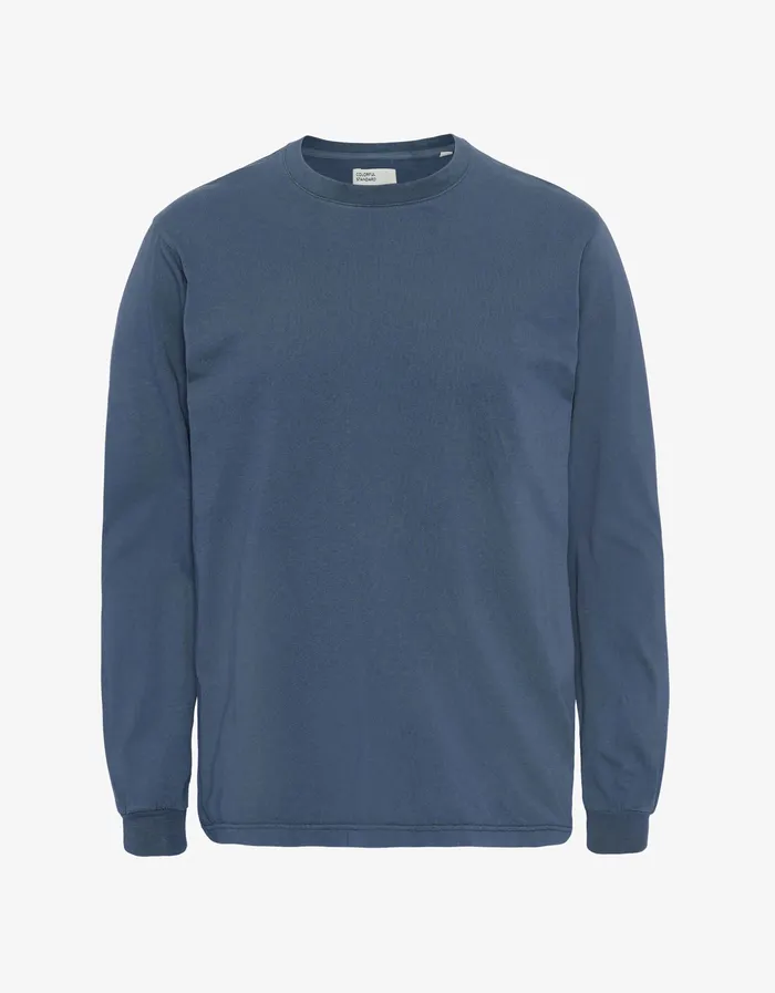 TShirts Oversized Organic LS TShirt 8211 Petrol Blue Colorfulstandard Women
