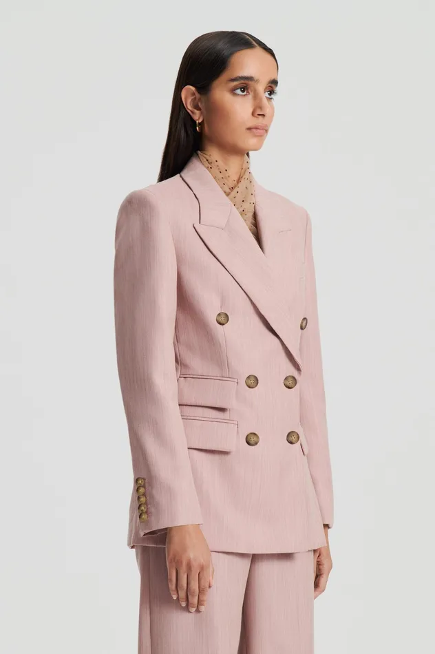 TAILORED DOUBLE POCKET JACKET PINK Women Jackets Scanlan Theodore