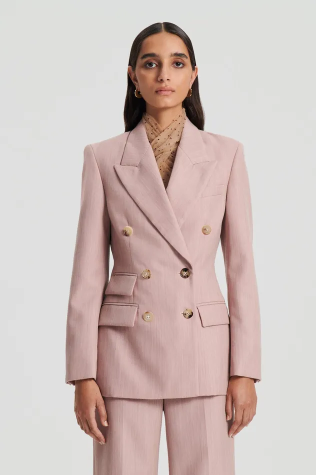 TAILORED DOUBLE POCKET JACKET PINK Women Jackets Scanlan Theodore