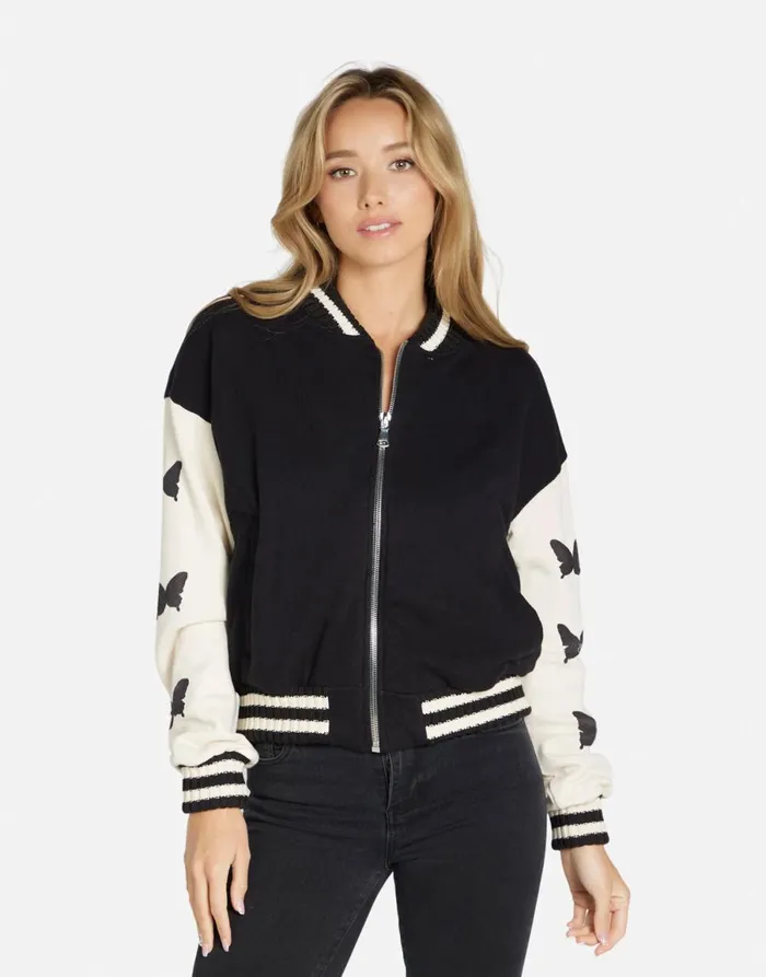 Taissa Butterflies Blackbone Women039s Lauren Moshi Jackets