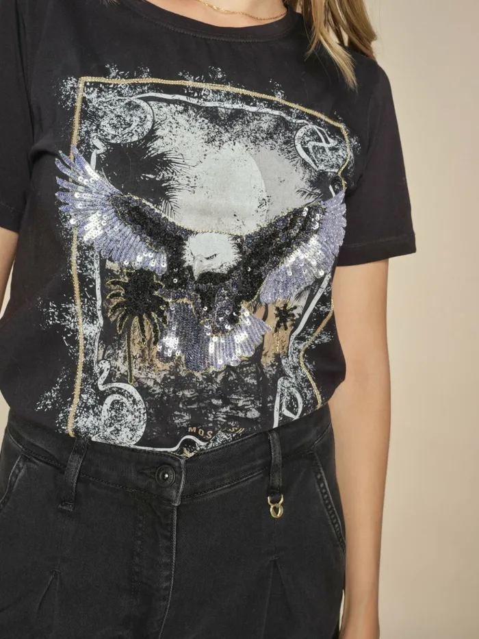 Tees MOS MOSH Women MMElli OSS Tee Black