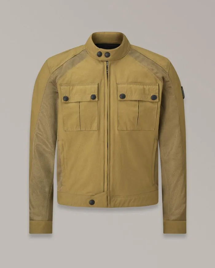 Textile Motorcycle Jackets Men Belstaff Temple Motorcycle Jacket Belstaff Olive