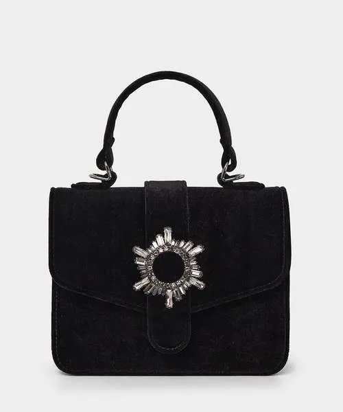 The Night Is Yours Velvet Bag Black Accessories and Jewellery Joebrowns Apparel