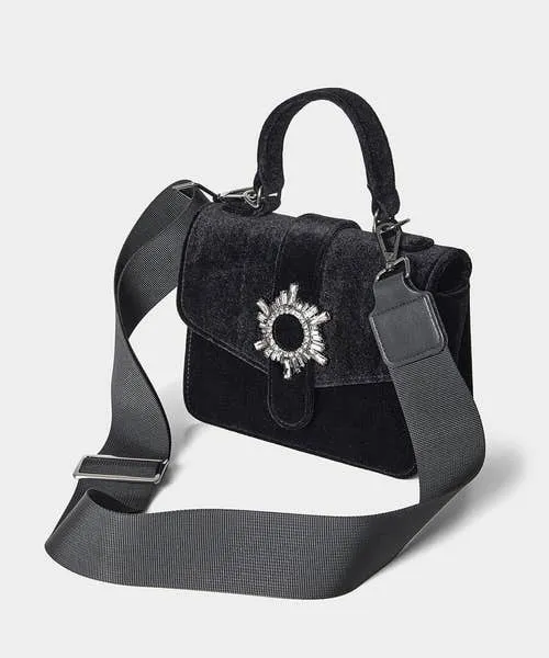 The Night Is Yours Velvet Bag Black Accessories and Jewellery Joebrowns Apparel