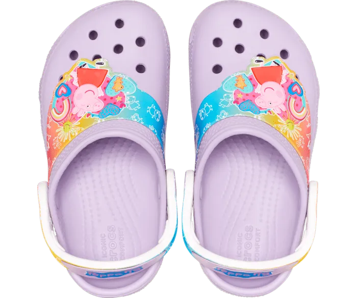 Toddler Classic Peppa Pig Clog Lavender Kids Crocs Clogs