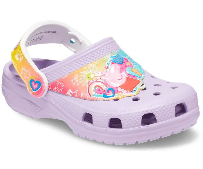 Toddler Classic Peppa Pig Clog Lavender Kids Crocs Clogs