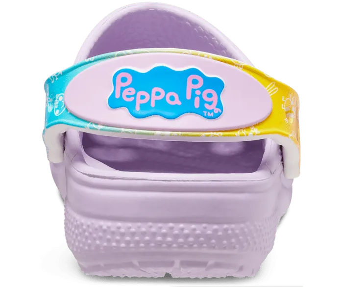 Toddler Classic Peppa Pig Clog Lavender Kids Crocs Clogs