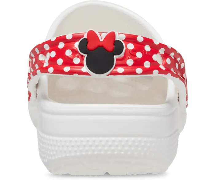 Toddler Disney Minnie Mouse Classic Clog White Red Kids Crocs Clogs