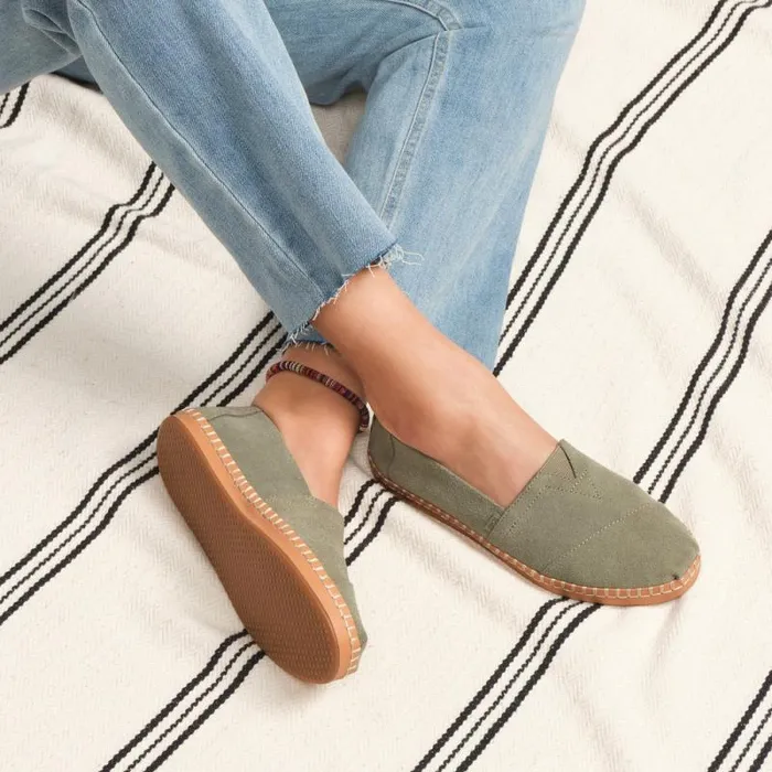 Toms Alpargatas Alaprgata Leather Wrap Vetiver Grey Suede 8211 Women Toms Alpargatas Alaprgata Leather Wrap Vetiver Grey Suede 8211 Women