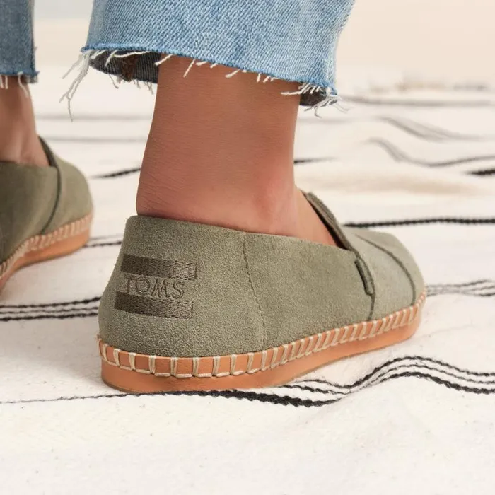 Toms Alpargatas Alaprgata Leather Wrap Vetiver Grey Suede 8211 Women Toms Alpargatas Alaprgata Leather Wrap Vetiver Grey Suede 8211 Women