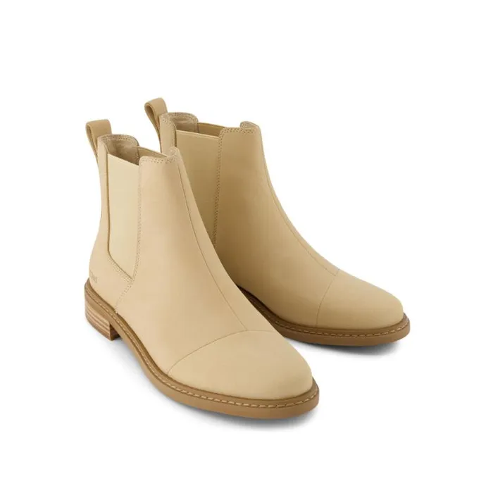 Toms Boots and Booties Charlie Boot Oatmeal Leather 8211 Women Toms Boots and Booties Charlie Boot Oatmeal Leather 8211 Women