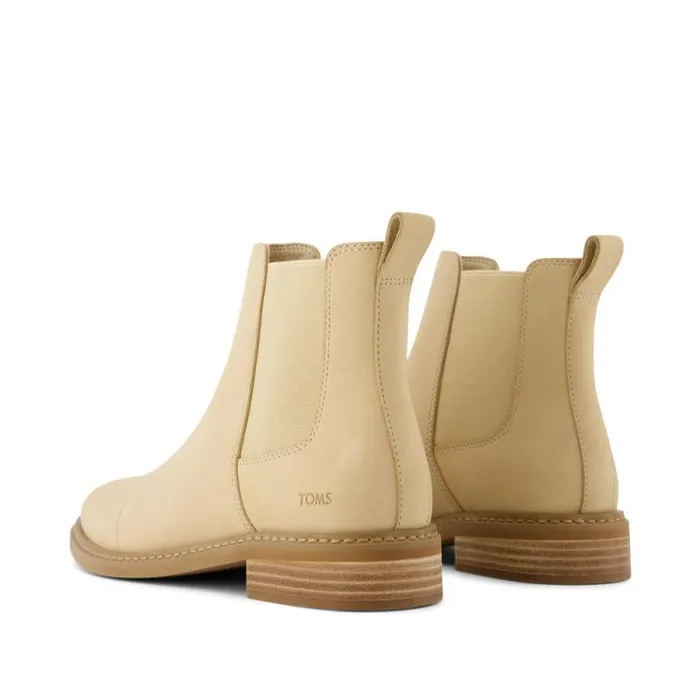 Toms Boots and Booties Charlie Boot Oatmeal Leather 8211 Women Toms Boots and Booties Charlie Boot Oatmeal Leather 8211 Women