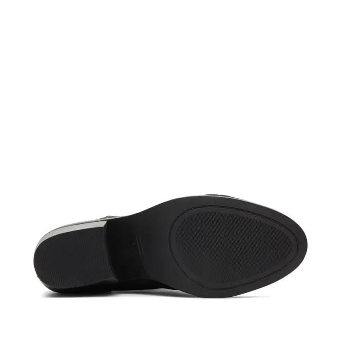 Toms Boots and Booties Everly Heeled Boot Black Leather 8211 Women Toms Boots and Booties Everly Heeled Boot Black Leather 8211 Women