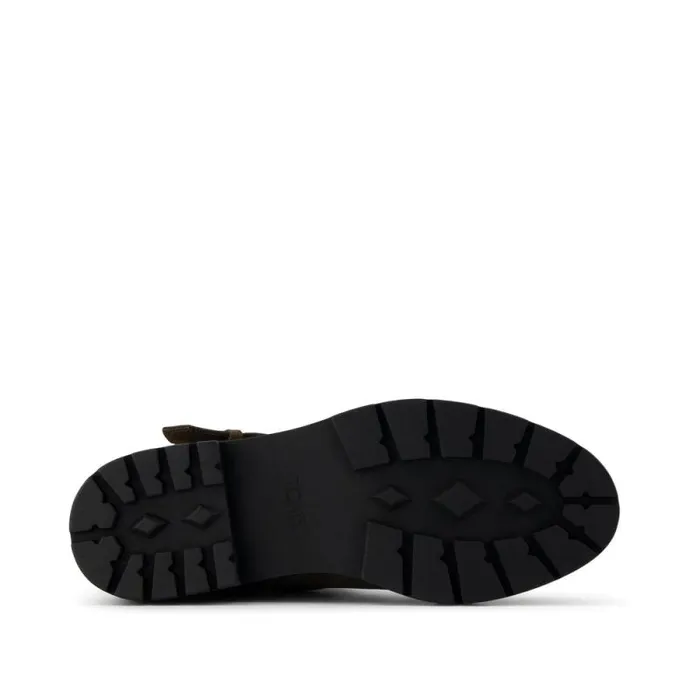 Toms Boots and Booties Ionie Moto Boot Canteen Nubuck Leather 8211 Women Toms Boots and Booties Ionie Moto Boot Canteen Nubuck Leather 8211 Women