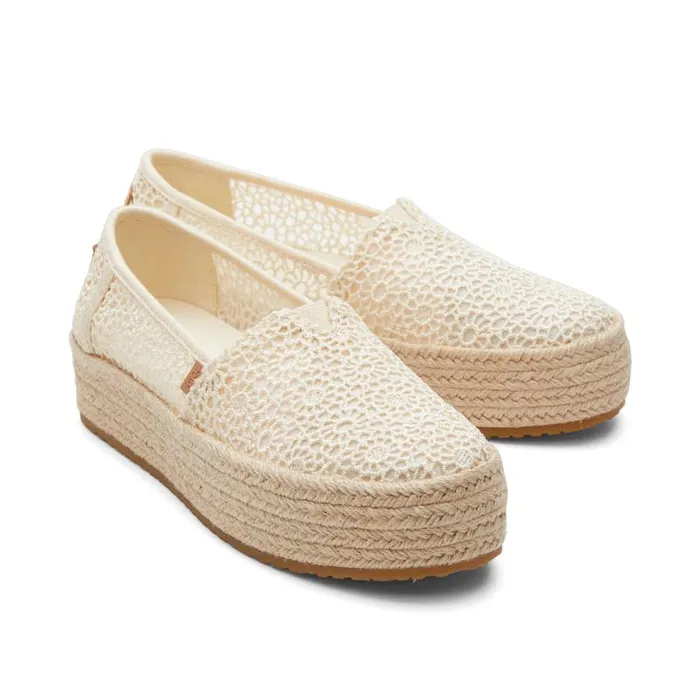 Toms Espadrilles Valencia Platform Espadrille Moroccan Crochet Natural 8211 Women Toms Espadrilles Valencia Platform Espadrille Moroccan Crochet Natural 8211 Women