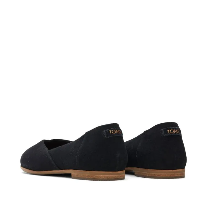 Toms Flats and Loafers Jutti Neat Flat Black Suede 8211 Women
