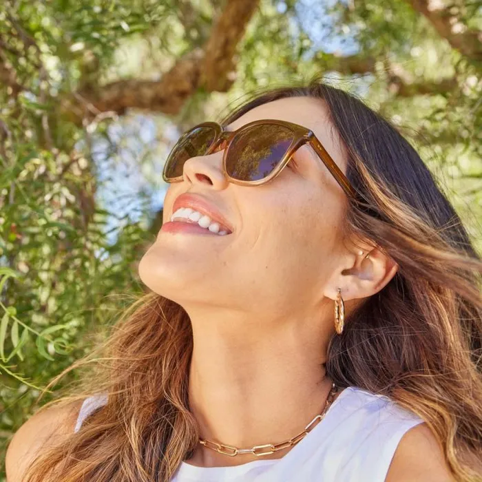 Toms Handcrafted Collection Charmaine Handcrafted Sunglasses Cappuccino Champagne Fadebrown 8211 Gear