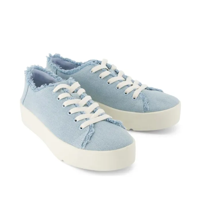 Toms Slip Ons Verona LaceUp Sneaker Denim Pastel Blue 8211 Women