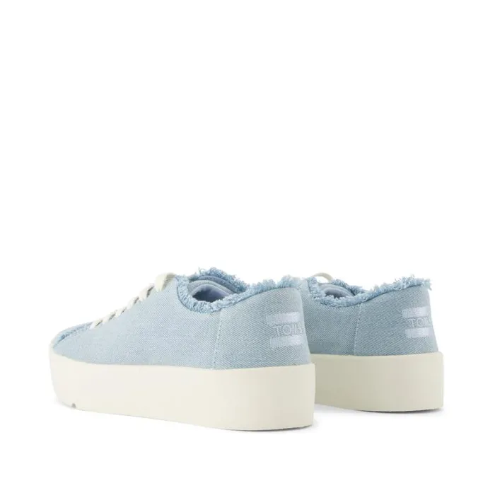 Toms Slip Ons Verona LaceUp Sneaker Denim Pastel Blue 8211 Women