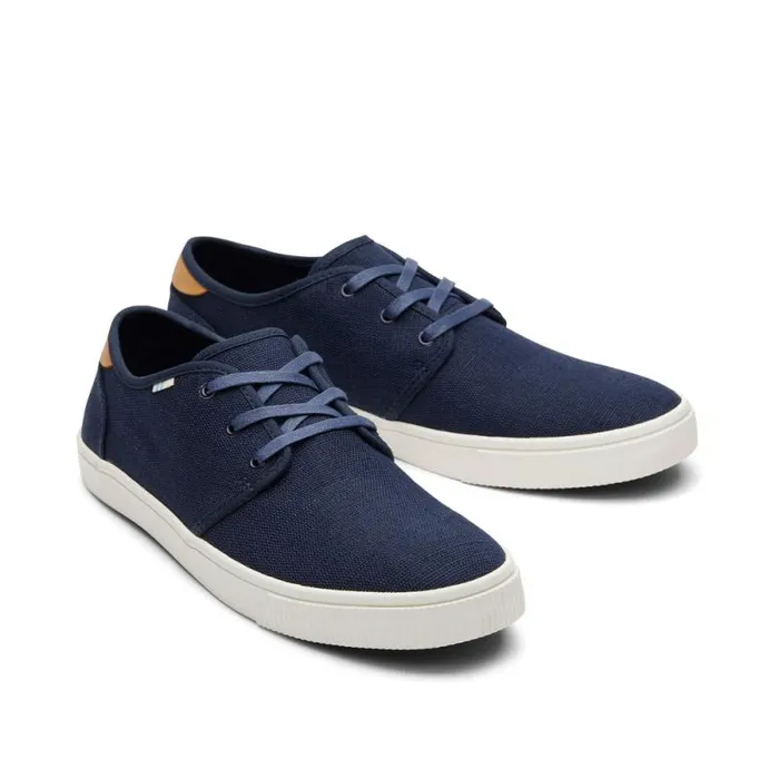 Toms Sneakers Carlo LaceUp Sneaker Navy Heritage Canvas 8211 Men Toms Sneakers Carlo LaceUp Sneaker Navy Heritage Canvas 8211 Men