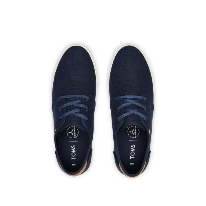 Toms Sneakers Carlo LaceUp Sneaker Navy Heritage Canvas 8211 Men Toms Sneakers Carlo LaceUp Sneaker Navy Heritage Canvas 8211 Men