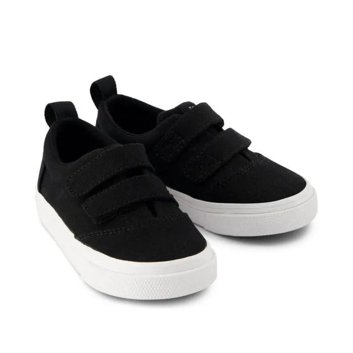 Toms Sneakers Fenix Double Strap Toddler Sneaker Black Canvas 8211 Kids