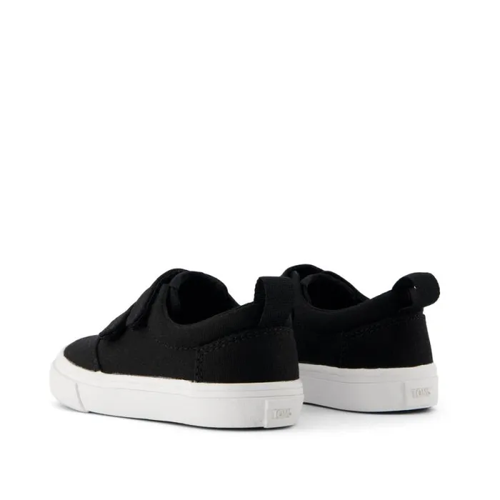 Toms Sneakers Fenix Double Strap Toddler Sneaker Black Canvas 8211 Kids