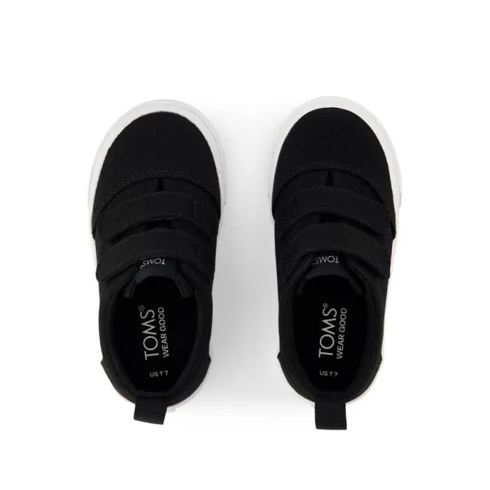 Toms Sneakers Fenix Double Strap Toddler Sneaker Black Canvas 8211 Kids