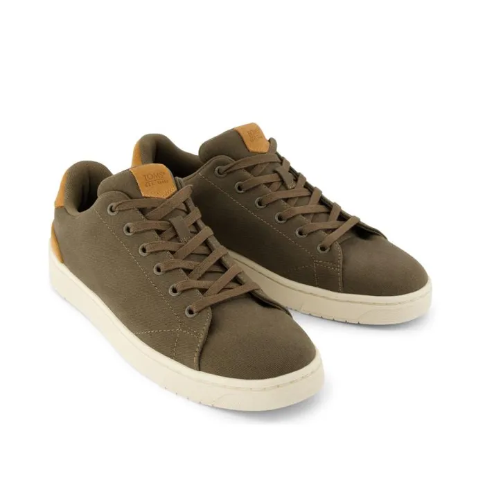 Toms Sneakers TRVL LITE LaceUp Sneaker Canteen Green Recycled Cotton 8211 Men Toms Sneakers TRVL LITE LaceUp Sneaker Canteen Green Recycled Cotton 8211 Men