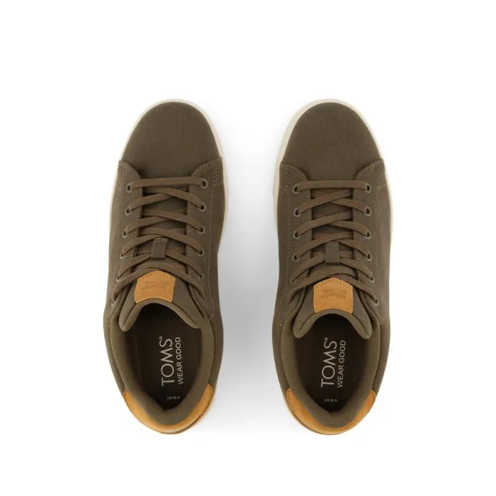 Toms Sneakers TRVL LITE LaceUp Sneaker Canteen Green Recycled Cotton 8211 Men Toms Sneakers TRVL LITE LaceUp Sneaker Canteen Green Recycled Cotton 8211 Men