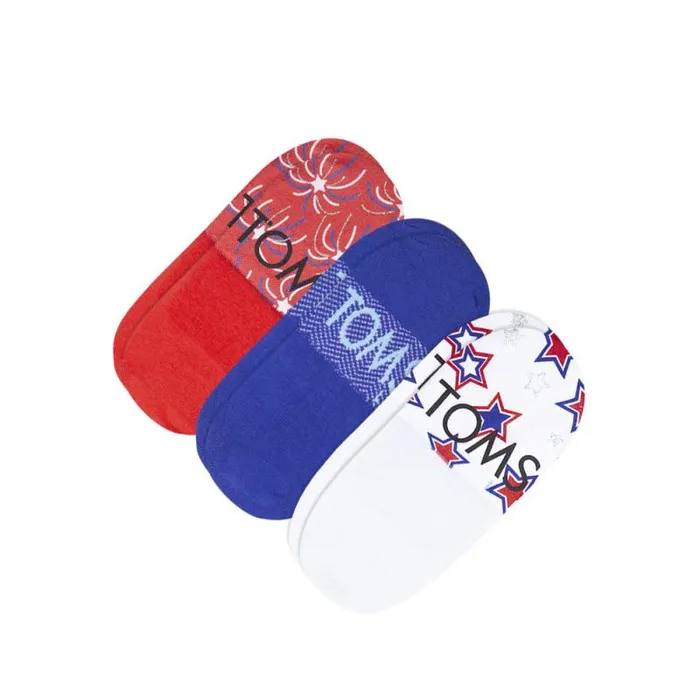 Toms Socks Classic No Show Socks 3 Pack Stars And Fireworks 8211 Gear