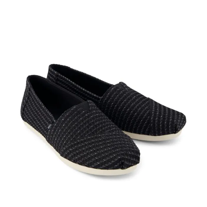Toms TOMS Classics Alpargata Cloudbound Black Waffle Knit 8211 Women