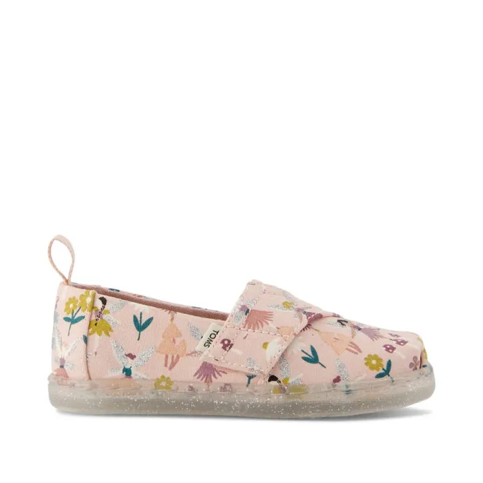 Toms TOMS Classics Alpargata Toddler Shoe Pink Glitter Fairies 8211 KidsWomen